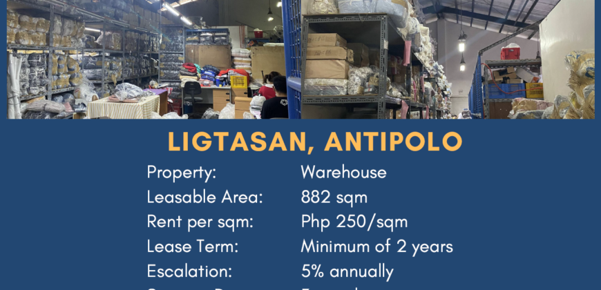 Antipolo Warehouse for Sale with Rental Income